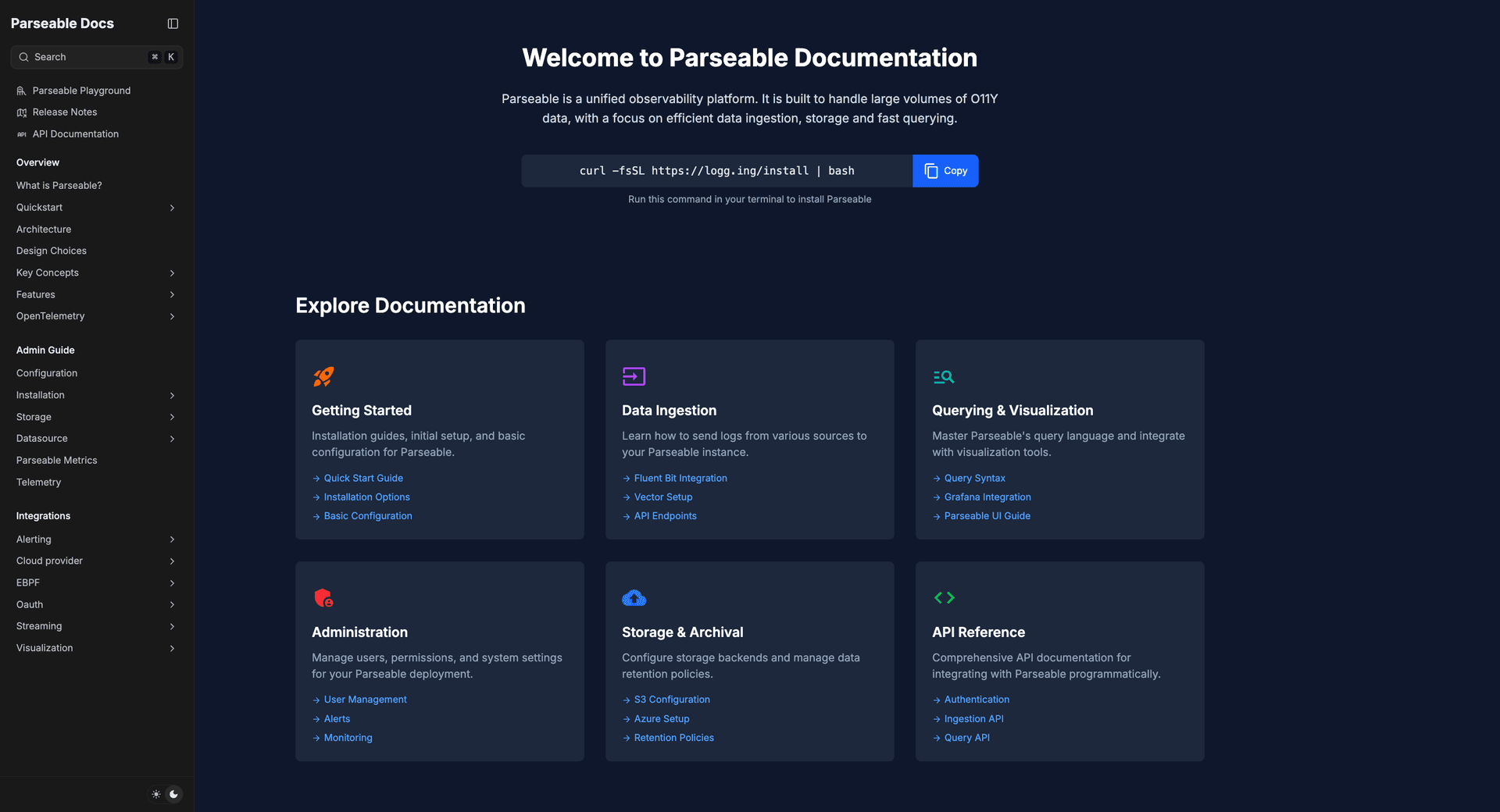 Introducing Parseable Developer Hub